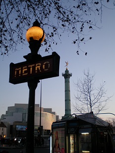 Bild eines Schildes der Metro